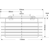 Переход McAlpine пластик. ф110-50 цвет черн. MRDC3-BL