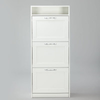 Тумба для обуви Гуд ЛАКК СИРИУС 60x25x142 см, белая 2.02.10.440.1