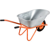 Строительная одноколесная тачка Gigant 110л, 200 кг, пневматические колеса GX-01