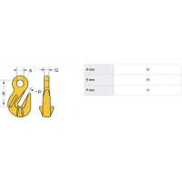 Укорачивающий крюк для цепных стропов CERTEX LK13