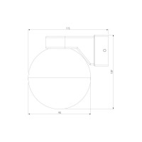Настенный светильник Elektrostandard Mrl 1028/ moon белый a062857