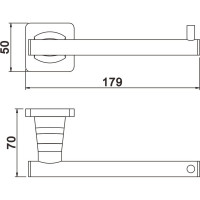 Держатель для туалетной бумаги Rose RG1505H