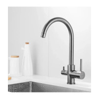 Смеситель для кухни Shevanik с подключением фильтра питьевой воды S128T