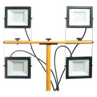 Прожектор на штативе FERON 4*50W 6400К 220V черный IP65, LL-506 48507
