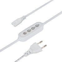 Таймер для фитосветильника ЭРА FITOLINETIME (2pin), с проводом, 1,5 м Б0059056