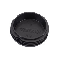 Заглушка внутренняя для трубы D57 мм, черн.пластик, (4 шт) - пакет Zitar 155044