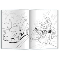 Раскраска для детей Феникс+ Серия Любимые раскраски ТРАНСПОРТ 215x280 мм, 8 л, блок - офсет 100 г/м2 62843