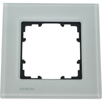 1-местная рамка Siemens DELTA MIRO СТЕКЛО КРИСТАЛЬНЫЙ ЗЕЛЕНЫЙ 90x90ММ 5TG1201