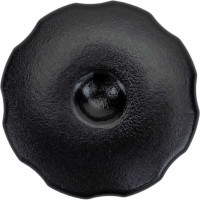 Ручка-барашек пластиковая D42, с внутренней металлической резьбой M8, цвет черный 1 шт Zitar 144189