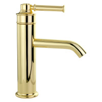 Смеситель для раковины Migliore ERMITAGE MINI ручка сверху латунь, донный клапан "click-clack", золото 31415