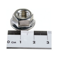 Шестигранная гайка с фланцем и насечками Insparion DIN 6923 нерж. А2 M8 50шт ЕВ-00000104