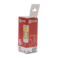 Светодиодная лампа IN HOME LED-JCD 6Вт 230В G4 4000К 570Лм 4690612036144