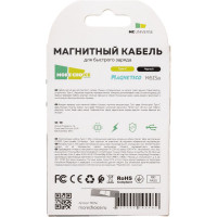 Дата-кабель More Choice Smart USB 3.0A для Type-C Magnetic нейлон 1м K61Sa Black