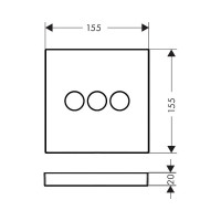 Запорно-переключающий вентиль Hansgrohe ShowerSelect 15764140 00000094208