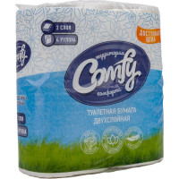 Туалетная бумага COMFY 2 сл. 4 рул. (100% целлюлоза) 1-6242