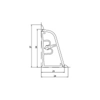 Плинтус для столешницы KORNER LB-371-6071 тоффи 3,0 м 20-371-0-6071