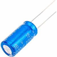 Электролитический конденсатор JB Capacitors 2200мкФ, 16В, -55/105C, 10x20мм JRB1C222M05001000200000BST-40
