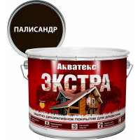 Защитно-декоративное покрытие для дерева АКВАТЕКС ЭКСТРА полуглянцевое, палисандр, 9 л 259788