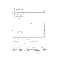 Дверные ручки Code Deco H-22092-A-NIS/CR 27212