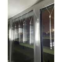 Гирлянда ЭРА ENOS02H LED Сосульки, 2,1м, холодный свет, 24V, IP44 Б0041910