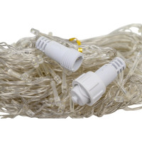 Гирлянда FERON 230V 200 LED 5000K, эффект стробов, длина 4,5м, IP44, шнур 3м, CL22 32347