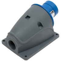 Стационарная вилка IEK ССИ-513 16А-6ч/200-250В 2Р+РЕ IP44 MAGNUM PSN51-016-3