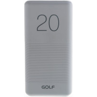 Внешний аккумулятор GOLF G81, Powerbank, 20000 mah, White 30013917