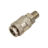 Соединение быстроразъемное (рапид мама - наружная резьба 1/4") INTERTOOL PT-1805