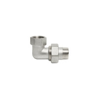 Переходник VRT со сгоном, 3/4, угловой, конус, никель 504288