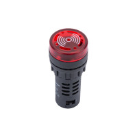 Оповещатель звуковой (сигнализатор) AD22-22M/r23 TDM ELECTRIC d22 мм LED индикация 24 В AC/DC красный SQ0746-0003