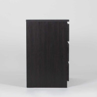 Комод Гуд ЛАКК МАЛЬТА 3 ящика, 80x48x76 см, черный, дуб венге 2.05.02.040.5