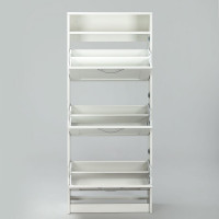 Тумба для обуви Гуд ЛАКК СИРИУС 60x25x142 см, белая 2.02.10.440.1