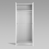 Шкаф Гуд ЛАКК ПЕГАС 2 сборных двери, 78x58x202 см, белый 2.04.01.080.1
