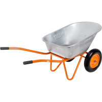 Строительная двухколесная тачка Gigant 110л, 200 кг, литые ПУ колеса GX-03