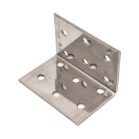 Перфорированный уголок ALBERTS нерж. сталь, 40x40x60 мм 361037