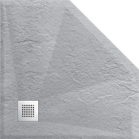 Поддон для душа VINCEA из искусственного камня, 900x900x25, серый VST-4SP9090G