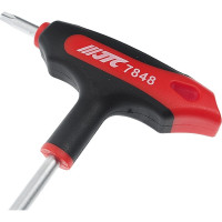 Ключ двусторонний JTC TORX с отверстием и Т-образной рукояткой T30H, 784830 189756