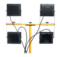 Прожектор на штативе FERON 4*50W 6400К 220V черный IP65, LL-506 48507