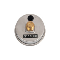 Манометр от 0 до 100 бар из нержавеющей стали, D40 мм, NPT 1/8", штуцер сзади по центру A-Flow G20-S-2N-40B-100bar