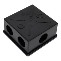 Распаячная коробка IEK км41235 85x85x40мм ip44 6 вв. черная UKO21-085-085-040-K02-44