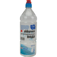 Вода дистиллированная 1 л, ПЭТ бутылка FinTippa 4607066981272