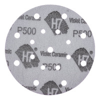 Круг абразивный Violet 150 мм, 100 шт, 17 отв, P 500, керамическое зерно Н7 H7 384981