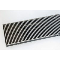 Внутрипольный конвектор с вентилятором и решеткой KVZ KVZ-Vent-300-80-2000-4V-UA/RRA-300-2000-A