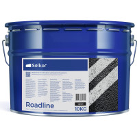 Краска для дорожной разметки Selkor Roadline быстросохнущая, черный, 10 кг 22450