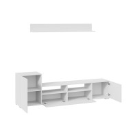 Тумба для ТВ для общей комнаты ТриЯ Сильвия НМ белый ясень 242643