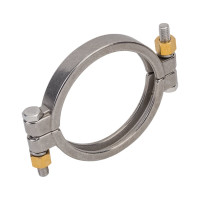 Хомут CLAMP TITAN LOCK двухболтовый, усиленный, DN80, нерж. 304, DIN TL80CLCR