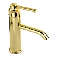 Смеситель для раковины Migliore ERMITAGE MINI ручка сверху латунь, донный клапан "click-clack", золото 31415