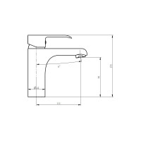 Смеситель для умывальника ARCO DA VELLA 35 мм А1065 12208