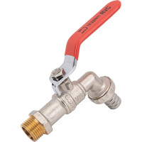 Шаровой кран Rvc (15) 1/2 со штуцером ручка 00246