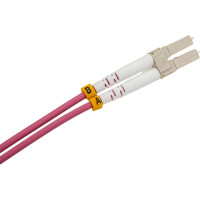 Оптический шнур Cabeus duplex lc-lc 50/125 mm om4 2м lszh FOP-50-OM4-LC-LC-2m